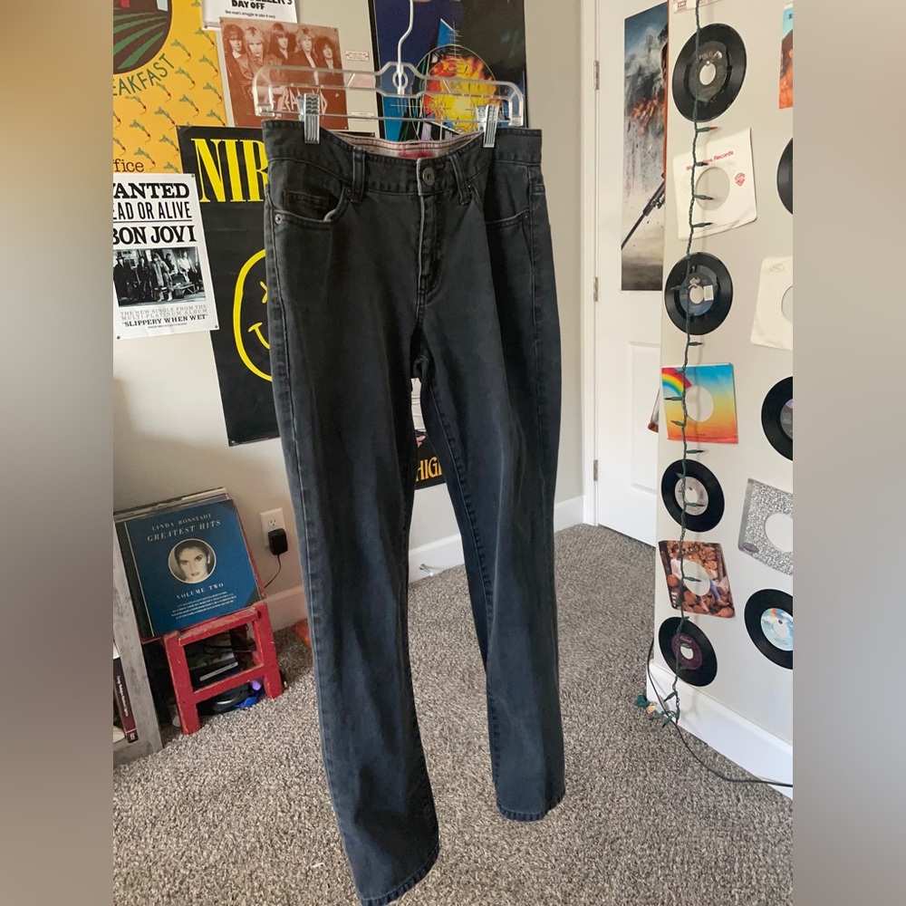 Faded Black Converse One Star Jeans